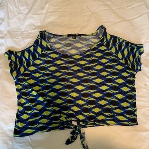 Forever 21 crop top with open shoulders